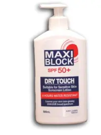 Maxiblock Sun Lotion Pump SPF50+ 500ml Each