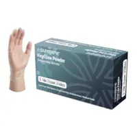 Puregiene® Low Powder Clear Vinyl Gloves Small Box 100