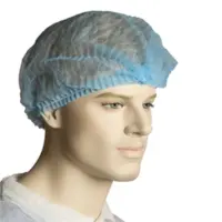 Disposable Crimped Berets Blue Carton 1000