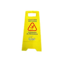 ICONIC Caution Wet Floor A Frame Sign Yellow Each