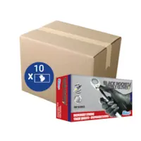 Rocket Nitrile Disposable Gloves Black Medium Carton 1000