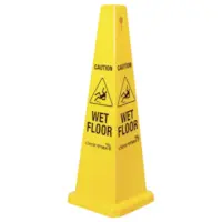 Cleanmax™ Caution Wet Floor Cone Yellow 1040mm Each