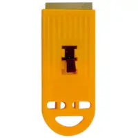 Plastic Scraper Standard Yellow Each