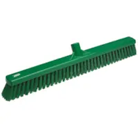 Vikan Broom Soft/Hard Green 600mm Each