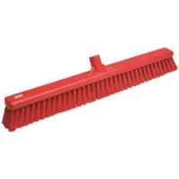Vikan Broom Soft/Hard Red 600mm Each
