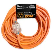 Extension Lead Heavy Duty Orange 20m 15Amp 59220 Each