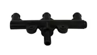 Santoemma Plastic 3 Jet T Piece Suits Sabrina Maxi Wand 3287N Each